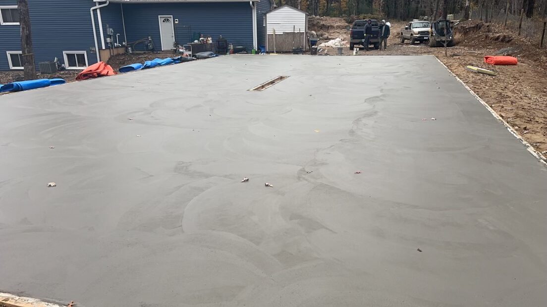 Concrete patio